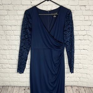 Jessica Howard Modest Navy Formal Dress Size 10p